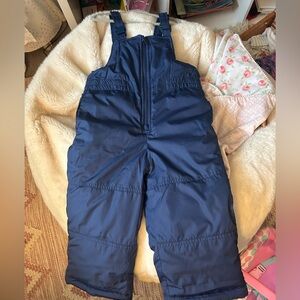 Carters Toddler Navy Snow Bibs 4T